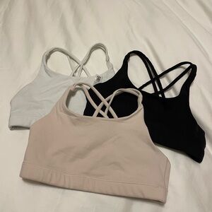 ATHLETA GIRL UPBEAT BRA 3-PACK